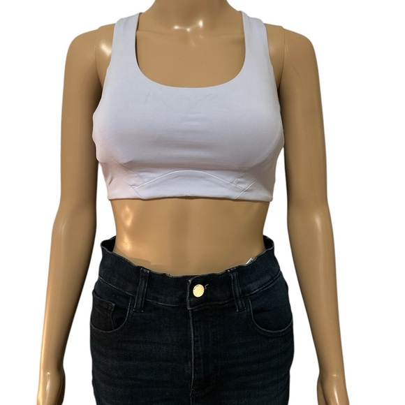 Lululemon Bluish White Crop Top - Picture 1 of 4